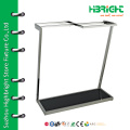 Modern chrome steady garment display stand